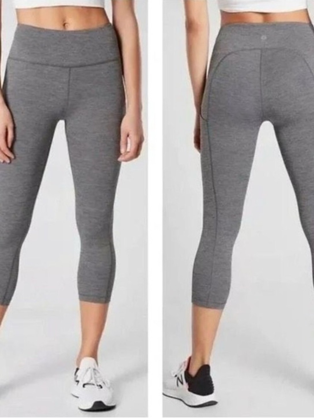 Athleta Ultimate Stash Pocket Gray Capris